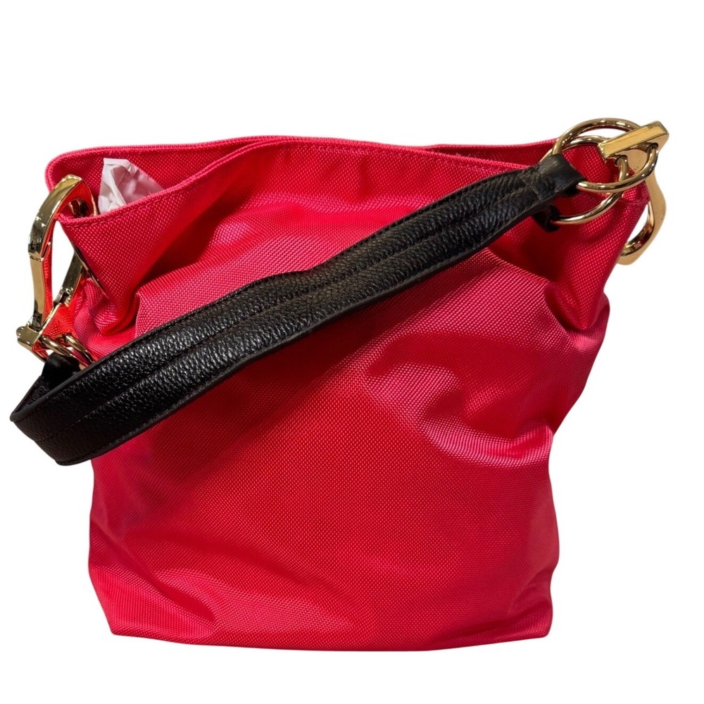 NWOT JPK Paris 75 Pink Ballistic Nylon Hobo Bag Gold Hardware Nylon Canvas